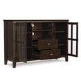 thumbnail image 3 of Simpli Home Artisan 53W Tall TV Stand with Drawers, Glass Doors and Shelves, 3 of 12
