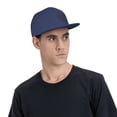 thumbnail image 6 of ZICANCN Love Paw Prints Baseball Caps, Trucker Hats for Men And Women, Adjustable Breathable Flat Caps, Navy Blue, 6 of 8