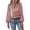Pink, variant on yunLCZ Women's Button Down Shirt Women's Elegant Women's V Neck With Great Sleeves Temperament Worker Women's Solid Color Shirt