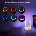 thumbnail image 2 of Luz de noche infantil, lámpara de noche, lámpara recargable para guardería con altavoz Bluetooth, lámpara infantil de 3 colores, control táctil para el hogar (nueva, rosa), 2 of 5
