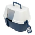 thumbnail image 6 of IRIS USA Large Hooded Corner Cat Litter Box with Scoop, Blue, 6 of 10