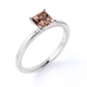 thumbnail image 2 of JeenMata Anillo de Compromiso de Morganita en Corte Princesa de 1 Quilate con Solitario en Oro de 18 K sobre Plata de Ley, 2 of 6
