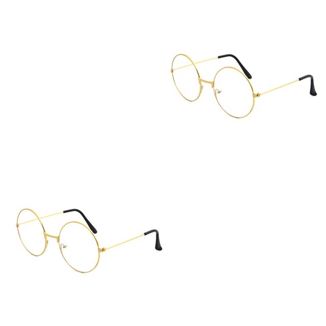 Guardurnaity Montura de gafas redondas Unisex para hombre/mujer, gafas falsas transparentes, monturas redondas para gafas Type4 NO4