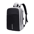 thumbnail image 1 of Mochila Impermeable Antirrobo Negra con Gris, 1 of 3
