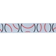 thumbnail image 4 of Gwen Studios 7/8" Baseball Print Grosgrain Ribbon, 3 Yards, 4 of 6