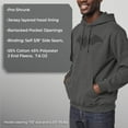 thumbnail image 6 of Men's Batman Logo Classic Pull Over Hoodie Charcoal Heather Large, 6 of 8