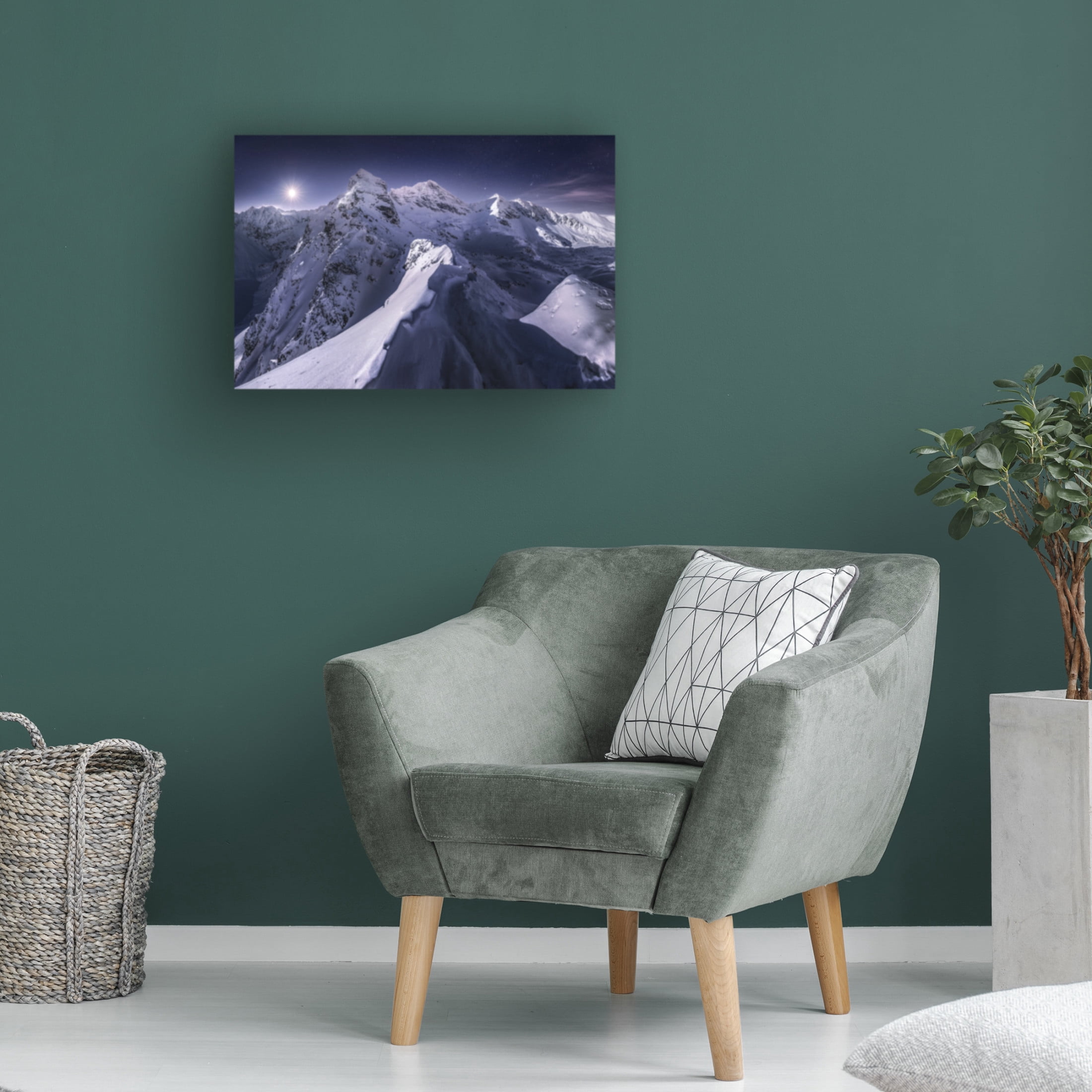 Trademark Fine Art Karol Nienartowicz  Koscielec in the Night Canvas Wall Art
