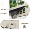 thumbnail image 6 of Kitchen Mats for Floor 3x5 Ft, St Patrick's Day Non Slip Area Rugs for Kitchen Bedroom Entryway, Spring Lucky Shamrock Rainbow Beige Washable Carpet Runner Rug Floor Mats for Bedroom Home Decor, 6 of 8