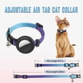 thumbnail image 2 of Cat Collar Compatible With Air Tag, Adjustable Cat Collar With Bell & Air Tag Holder & Safely Buckle, 2 of 5