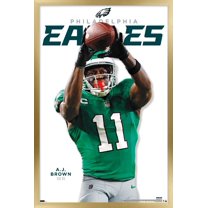 NFL Philadelphia Eagles - A.J. Brown Feature Series 24 Wall Poster, 22.375" x 34" Framed