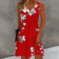 thumbnail image 2 of Vestido Largo de Manga Larga para las Mujeres Cuello en V Plisado Impresión sin Posicionamiento con Tela Elástica, Vestido Casual de Cintura Elástica para Uso Diario Y de Playa, 2 of 8