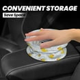 thumbnail image 4 of Zufioo Yellow Rubber Duck Print Car Trash Can, Car Accessories Trash Can with Velcro Webbing, Suitable for Various Car Models, 4 of 7