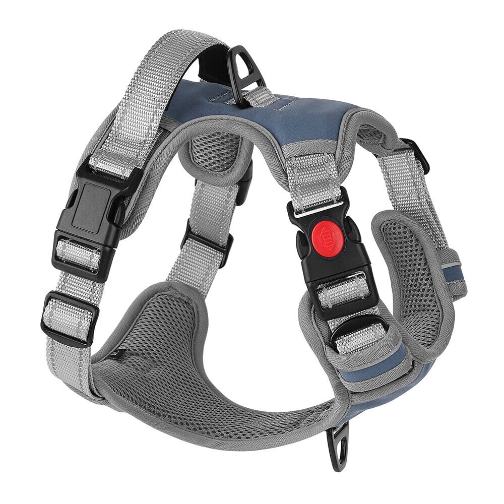 Reflective Dog Harness No Pull Dog Vest Harness With Handle, Breathable Padded Dog Chest Harness Adjustable for Small Medium Large Dog