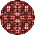 thumbnail image 1 of Ahgly Company Tapis d'Intérieur Rond Lavable en Machine Orange Transitionnel, 7 Pieds Rond, 1 of 7
