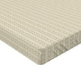 thumbnail image 2 of Ambesonne Geometric Fitted Sheet, Vertical Ornaments, Twin XL Size, Cream and Pale Pink, 2 of 3