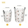 thumbnail image 2 of Lsque Heart Panda pattern Laundry Hamper Basket, Tall Woven Rope Hamper Basket for Clothes, Lightweight Storage Basket, Collapsible Waterproof-Small, 2 of 8
