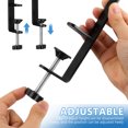 thumbnail image 3 of FENGGUIQU 2Ud Soporte De Negro Ajustable Para Organizar Suministros En Pegboards Con Instalación Sin Herramientas, 3 of 7