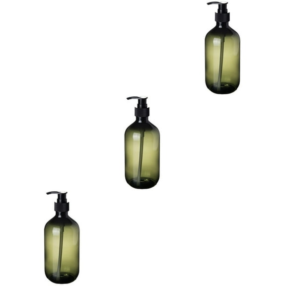 Set of 3 Soap Dispenser Liquid Airtight Dispenser Green