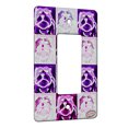 thumbnail image 1 of KuzmarK™ 1 Gang Rocker Wall Plate - English Bulldog Play Ball Dog Electric Art by Denise Every, 1 of 1