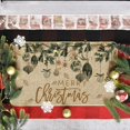 thumbnail image 4 of Xmas Tree Ornament Merry Christmas Doormat, Winter Low-Profile Switch Rug Home Decor Door Mat Floor Mat for Outdoor Indoor 17x29 Inch, 4 of 6