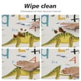 thumbnail image 4 of JEUXUS  Stylish Learning Alphabets with Dinosaurs Print Round Tablecloth Thanksgiving Table Cover for Party Dining Picnic Table Decor, 4 of 7