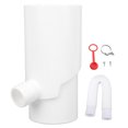 thumbnail image 2 of Ensemble d'Inversion pour Eau de Pluie, Ensemble d'Inversion pour Fesses en Plastique 8 cm, Inversion de Bec de Pluviomètre Rond, Tuyaux de Pluviomètre Ronds, Raccorde la Tuyauterie de Pluviomètre à la Fesses, 2 of 7