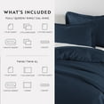 thumbnail image 4 of Comfort Canopy - Queen Bedding Bundle, Solid Duvet Cover Set, White Comforter and Patterned Sheet Set, 4 of 12