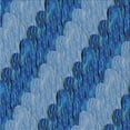 thumbnail image 1 of Ahgly Company Indoor Square Patterned Blue Novelty Area Rugs, 5' Square, 1 of 6