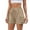 Khaki, variant on fatyb Sweat Shorts for Women Drawstring Lounge Cargo Shorts Casual High Waist Athletic Running Shorts
