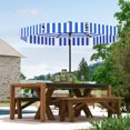 thumbnail image 2 of Outsunny Parasol de Patio 8,7 Pi, Parasol Inclinable avec Manivelle, Bleu Marine, 2 of 10