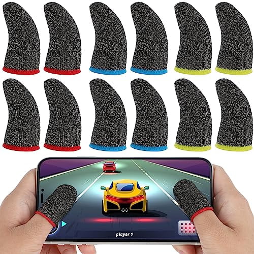 30PCS Finger Sleeves for Gaming Breathable Finger Sleeve Gloves for Gaming Finger Thumb Sleeves Set Gamer Thumb Sleeves Finger Covers Dedales para Dedos Gamer for Mobile Phone Game