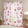 thumbnail image 2 of Erosebridal Kids Pink Camper Curtains Pack of 2 (42x84 Each) For Travel Trailers,Cute Polka Dot Bowknot Curtains Blackout For Girls, 2 of 7