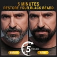 thumbnail image 2 of Tinte negro para barba para hombres, coloración instantánea, oscurecimiento de patillas, bigote y cuidado del vello facial (paquete de 10), 2 of 6