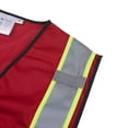 thumbnail image 7 of 3C Products Non-ANSI/ISEA 107-2015 Class 2 Red Ultra Soft Mesh Surveyor Safety Vest w/ Multi-Pockets, Mic Tabs and Pen Holder - SV2540-XL, 7 of 7