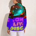 thumbnail image 2 of Long Live Disco Long Sleeve Blouse Woman Streetwear Casual Shirts Summer Oversize Woman Streetwear Clothing Birthday Present, 2 of 7