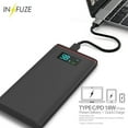 thumbnail image 5 of Power Bank Portable Fast Charger - 10000mAh External Battery [QUICK CHARGE 2.0/3.0] with 2 Ports [1x USB 1x Type-C] and EASY TO READ LED DISPLAY for Sonim XP8, XP10, XP5plus, 5 of 10