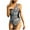 Black, variant on Edvintorg Women's Athletic One Piece Swimsuit with Zipper Conservative Tummy Control Bathing Suit Racerback Swimming Training Swimwear