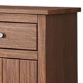 thumbnail image 2 of Stav Nightstand- 1 Drawer and Door- 25 Inch- Plank Style- Brown Solid Wood, 2 of 6