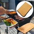 thumbnail image 3 of Manta de Barbacoa, Bolsita de Barbacoa aislada de aluminio reutilizable de aluminio plegable con cremallera para fumar, 3 of 7