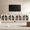 White Wood Grain, variant on 59" Sideboard Buffet Cabinet with Arched Glass Doors, Modern Wood Credenza with Adjustable Shelves, 4-Door TV Console for Living Room, Dining Room & Kitchen,White Wood Grain