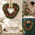 thumbnail image 4 of Decorative Wreath Frames for Floral Arrangements Star Heart Cane Shapes Home Decor, 4 of 7