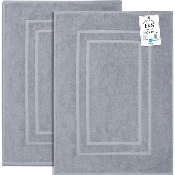 Small Bathroom Rug 12"x18" – Washable and Absorbent Bath Mat, Non Slip, Thick Soft Chenille Bath Rugs for Bathroom, Shower, Sink, Dog mat(Black)