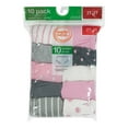 thumbnail image 2 of Wonder Nation Toddler Girls' Underwear Briefs, Sizes 4T-5T, Multi-Color (10 Per Pack), 2 of 22
