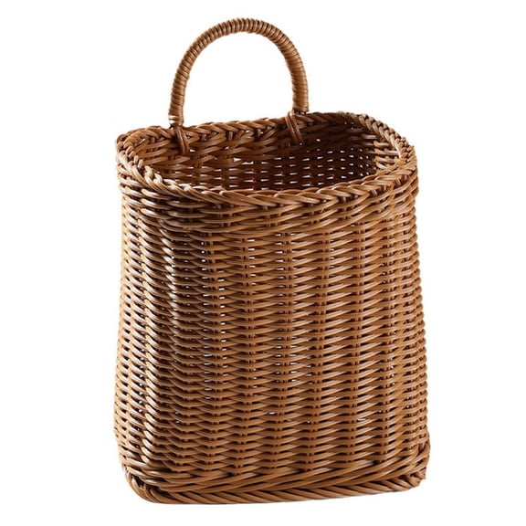Gwyneths Rattan Storage Basket Kitchen Storage Basket With Handle Woven Hanging Baskets Living Room Fruit Sundries Organizer Hand-Woven Baskets-L