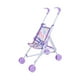 thumbnail image 3 of Carrito de juguete en miniatura, regalo realista de 10 pulgadas, cochecito de empuje, porta muñecas, cochecito de bebé, carrito de juguete para niñas violeta, 3 of 8