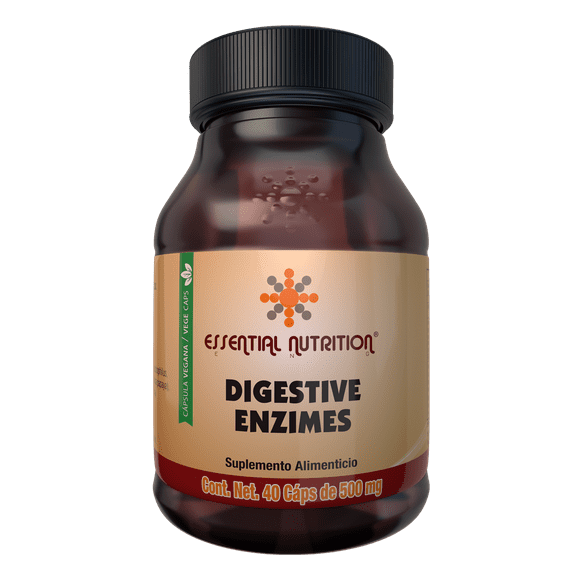 Digestive Enzimes Essential Nutrition ENG 40 Cápsulas Veganas de 500 mg