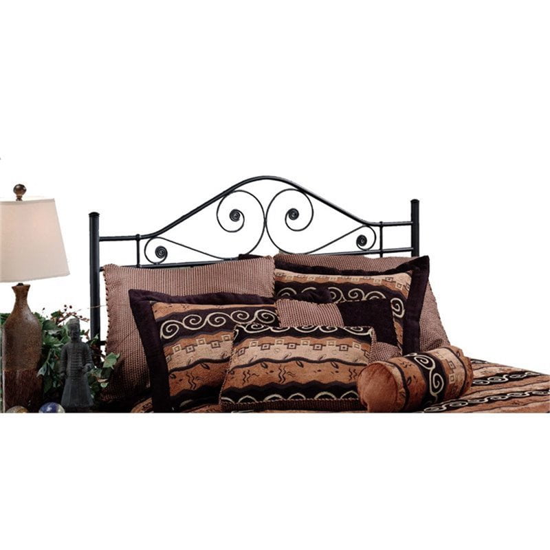 Hawthorne Collections King Metal Headboard in Black