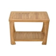 thumbnail image 2 of Grade-A Teak Wood Athena Shower Seat 24" Outdoor Patio Stool Bench, 2 of 4