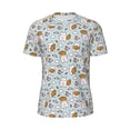 thumbnail image 6 of Rocae Carrot Rabbit for Men's Mesh Quick-Dry Short Sleeve Workout T-Shirt,Mens Crew Neck Tee Lightweight Soft Classic T Shirts 6X-Large, 6 of 9