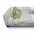 thumbnail image 3 of Avocado Soft Flannel Fleece Throw Blanket, Teardrop Shape Image for Healthy Nutrition and Benefits of Green Plants, Cozy Plush for Indoor and Outdoor Use, 50" x 60", Emerald Pale Green, by Ambesonne, 3 of 6